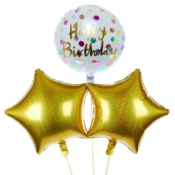Polka Happy Birthday Balloon Bouquet - DELIVERED INFLATED! Birthday Party|Balloons For Her