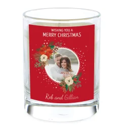 Best Pomegranate & Cashmere Scented Photo Christmas Candle - Red Wreath Scented Candles|Christmas Gifts