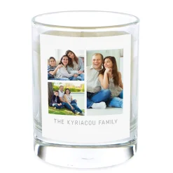 Best Pomegranate & Cashmere Scented Photo Candle - 3 Photos Any Message Photo Gifts|Scented Candles