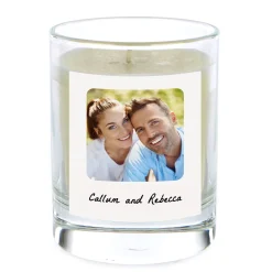 Card Factory Pomegranate & Cashmere Scented Photo Candle - Any Message