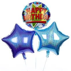 Kids Card Factory Pop Art Happy Birthday Balloon Bouquet - DELIVERED INFLATED!