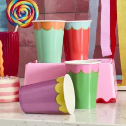 Card Factory Premium Brights Paper Cups - Pack of 8