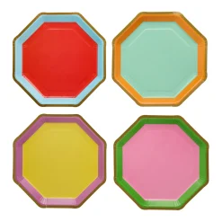 Outlet Premium Brights Paper Plates - Pack of 8 Tableware|Birthday Party