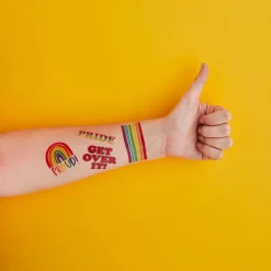 New Pride Temporary Tattoos - 2 Sheets Bags & Favours