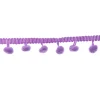 New Purple Pom Pom Ribbon Trim Kids Gift Wrap For Kids|Gift Wrap For Her