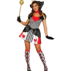 Hot Queen of Hearts Adult Fancy Dress Costume Fancy Dress|Halloween Party