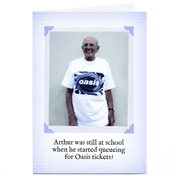 Card Factory Queuing For Tickets Personalised Birthday Card