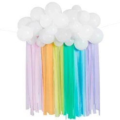 Card Factory Rainbow Balloon & Streamer Backdrop Kit