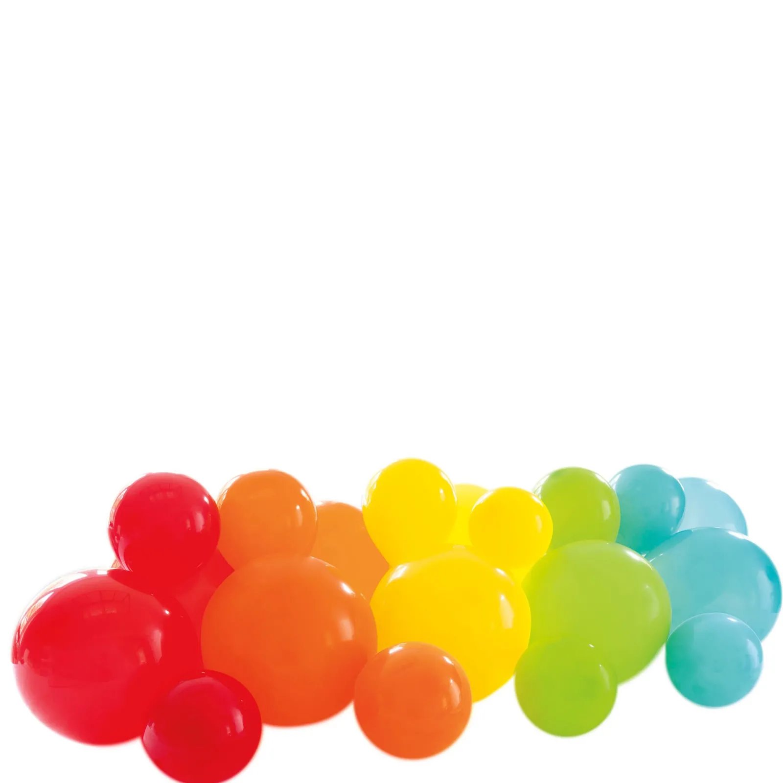 Discount Rainbow Balloon Garland Table Runner Kit Helium Balloons|Latex Balloons
