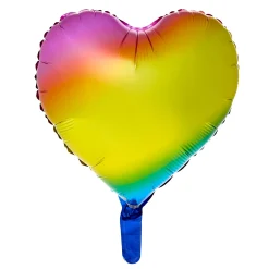 Card Factory Rainbow Heart 18-Inch Foil Helium Balloon