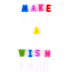 Best Rainbow Make A Wish Birthday Party Candles - Pack Of 9 Cake Candles|Birthday Party
