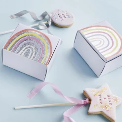 Rainbow Mini Cake Boxes - Pack of 10 Tableware|Birthday Party