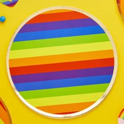 Card Factory Rainbow Paper Plates - Pack of 8