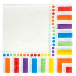 Card Factory Rainbow Party Tableware & Decorations Bundle - 8 Guests