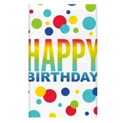 New Rainbow Spots Birthday Tableware & Decorations - 16 Guests Tableware|Birthday Party