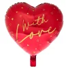 Outlet Red Heart With Love 18-Inch Foil Helium Balloon Balloons For Him|Balloons For Her