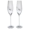 Sale Ring Champagne Flutes - Set of 2 Glassware|New Home Gifts