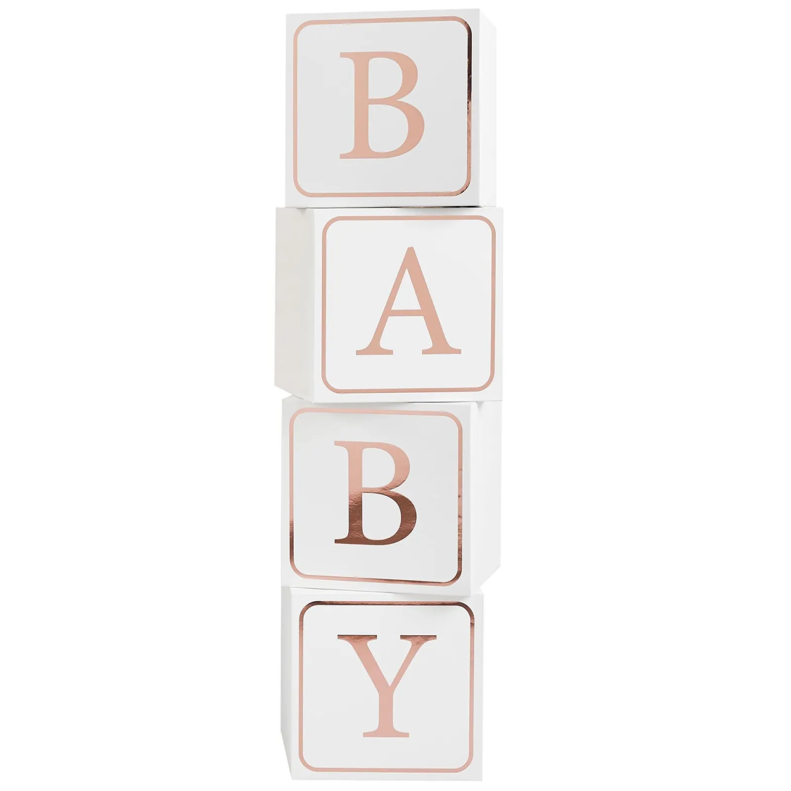 Outlet Rose Gold Baby Jumbo Blocks Gender Reveal Party|Baby Shower Party