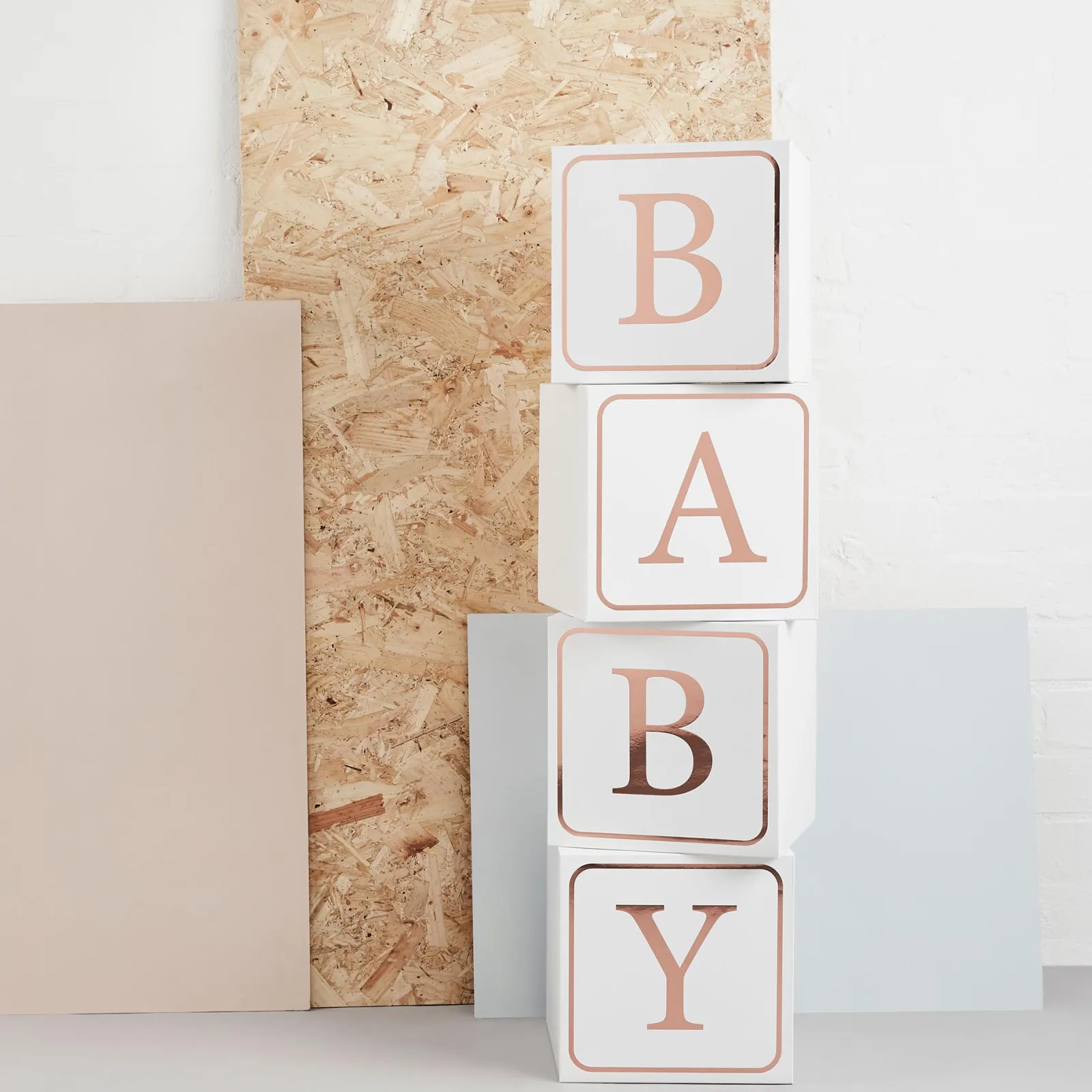 Outlet Rose Gold Baby Jumbo Blocks Gender Reveal Party|Baby Shower Party