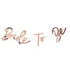 Sale Rose Gold Bride To Be Card Banner Banners & Bunting|Hen Party