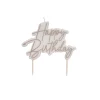 Card Factory Rose Gold Happy Birthday Cake Candle
