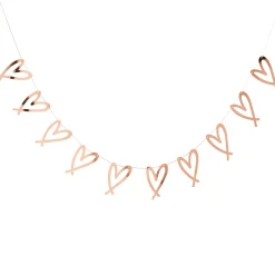 Clearance Rose Gold Heart Garland Banners & Bunting|Hen Party