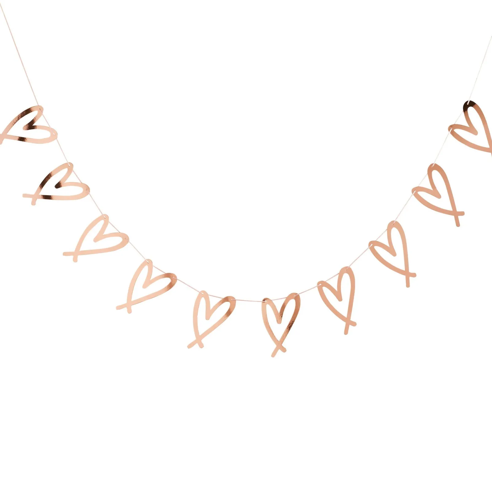 Clearance Rose Gold Heart Garland Banners & Bunting|Hen Party
