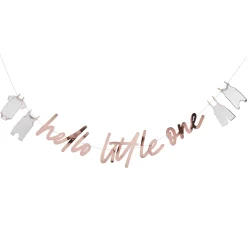 Card Factory Rose Gold Hello Little One Card Banner 2m