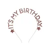 Card Factory Rose Gold It's My Birthday Glitter Metal Headband