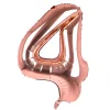 Discount Rose Gold Number 4 Giant Foil Helium Balloon INFLATED Kids 40Th Birthday|Birthday Party