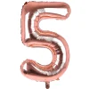 New Rose Gold Number 5 Giant Foil Helium Balloon INFLATED Kids 50Th Birthday|Birthday Party