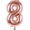 Sale Rose Gold Number 8 Giant Foil Helium Balloon INFLATED Kids 80Th Birthday|18Th Birthday