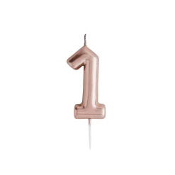 Card Factory Rose Gold Number Cake Candle (0-9)