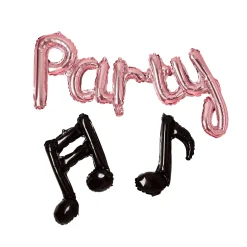 Kids Card Factory Rose Gold Party Musical Note 14-Inch Foil Balloon Garland