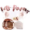 Rose Gold Party Tableware & Decorations Bundle - 16 Guests 100Th Birthday|90Th Birthday