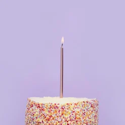 Clearance Rose Gold Skinny Cake Candles - Pack of 12 Cake Candles|Birthday Party