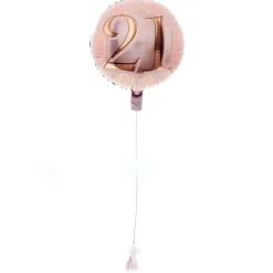 Card Factory Rose Gold 21st Birthday Balloon & Lindt Chocolate Box