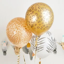 Kids Card Factory Safari 12-Inch Latex Balloon Bundle - Pack of 12