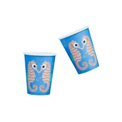 Outlet Seahorse Paper Cups - Pack of 8 Tableware|Birthday Party