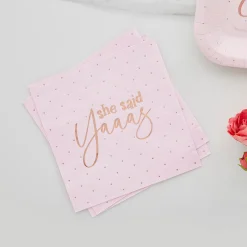 Online She Said Yaaas Paper Napkins - Pack of 16 Tableware|Hen Party