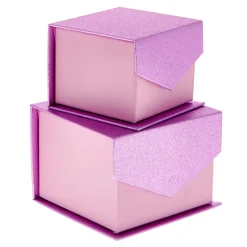 Online Shimmering Pink Jewellery Boxes - Set of 2 Gift Wrap For Her|Wedding Gift Wrap