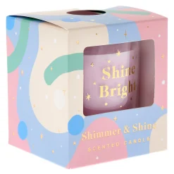New Shine Bright Shimmer & Shine Sweet Vanilla Scented Candle Scented Candles|Christmas Gifts