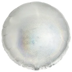 Clearance Silver Circle 18-Inch Foil Helium Balloon Wedding Party|Engagement Party