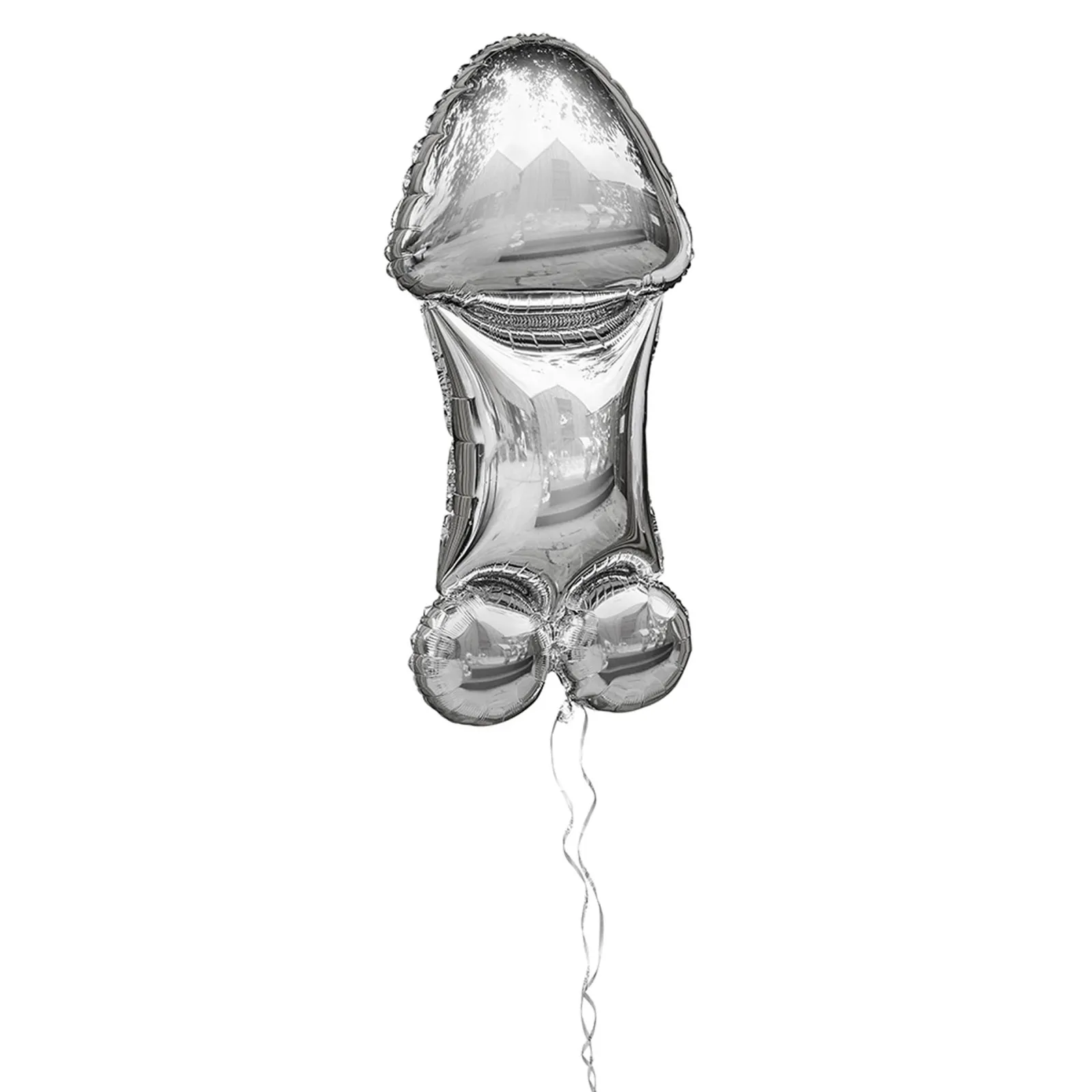 Silver Jumbo D*ck 40-Inch Foil Helium Balloon Hen Party|Balloons For Her