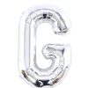 Discount Silver Letter G Air-Inflated Balloon Balloons For Him|Helium Balloons