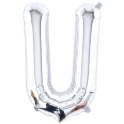 Card Factory Silver Letter U Air-Inflated Balloon