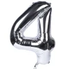 Discount Silver Number 4 Foil Giant Helium Balloon - Uninflated Kids 40Th Birthday|Birthday Party