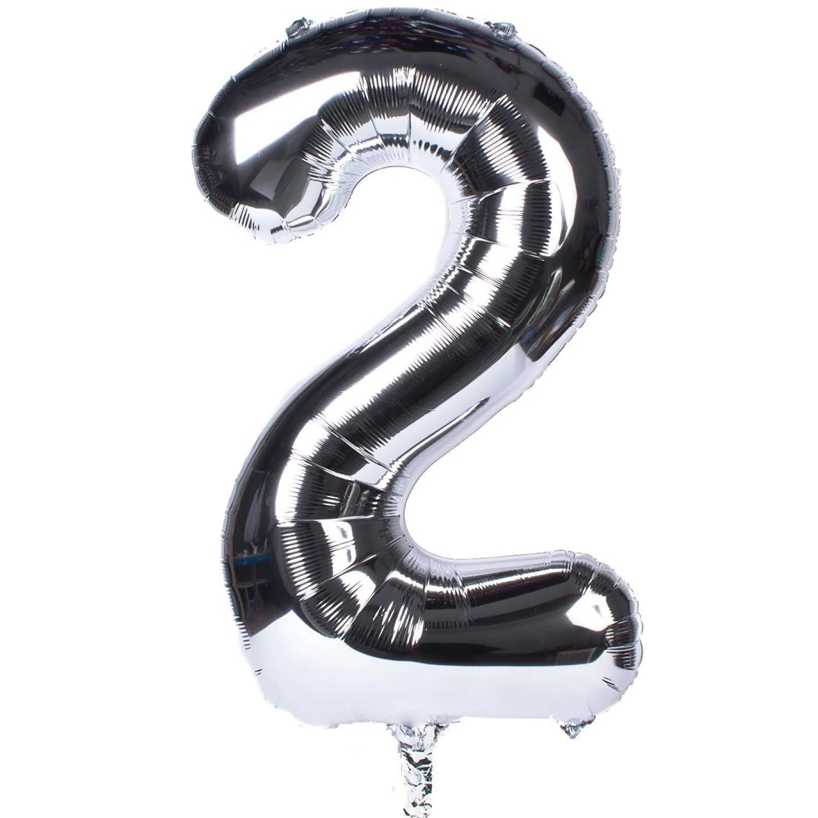Online Silver Number 2 Giant Foil Helium Balloon INFLATED 21St Birthday|Anniversary Party