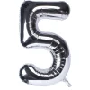 Best Silver Number 5 Giant Foil Helium Balloon INFLATED 50Th Birthday|Anniversary Party