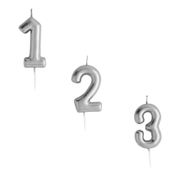 Card Factory Silver Number Cake Candle (0-9)